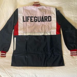 Vintage Lifeguard  Windbreaker Water Resistant Jacket